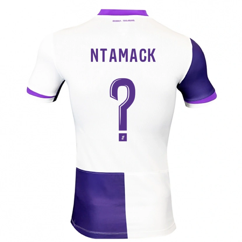 Danxen Niño Camiseta Alexis Ntamack #0 Morado Blanco 1ª Equipación 2025/26 La Camisa
