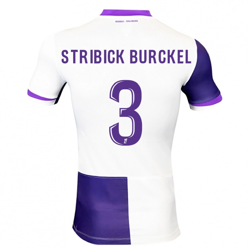Danxen Niño Camiseta Laetitia Stribick-Burckel #3 Morado Blanco 1ª Equipación 2025/26 La Camisa