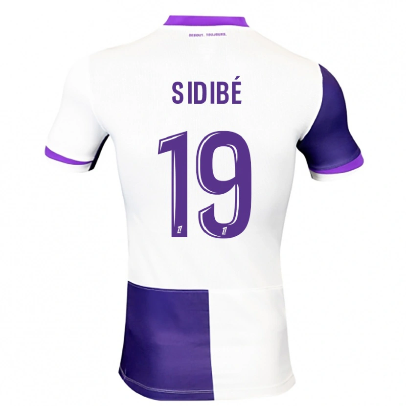 Danxen Niño Camiseta Djibril Sidibé #19 Morado Blanco 1ª Equipación 2025/26 La Camisa