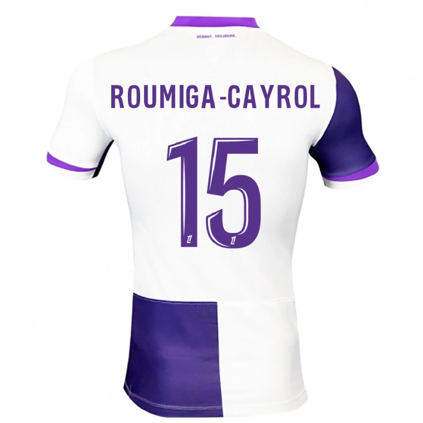 Danxen Niño Camiseta Sonia Roumiga-Cayrol #15 Morado Blanco 1ª Equipación 2025/26 La Camisa