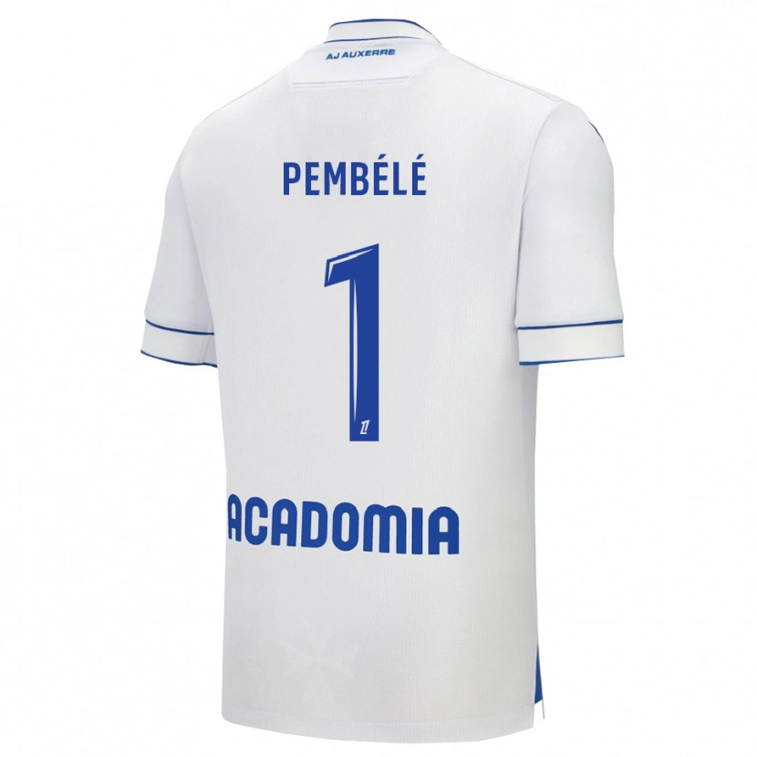 Danxen Niño Camiseta Willange Pembélé #1 Blanco Azul 1ª Equipación 2025/26 La Camisa