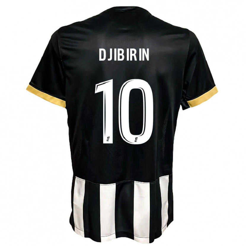 Danxen Niño Camiseta Harouna Djibirin #10 Negro Blanco 1ª Equipación 2025/26 La Camisa