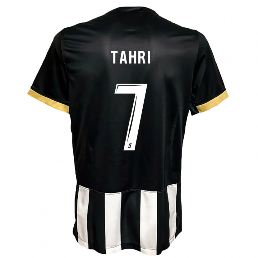 Danxen Niño Camiseta Sofiane Tahri #7 Negro Blanco 1ª Equipación 2025/26 La Camisa
