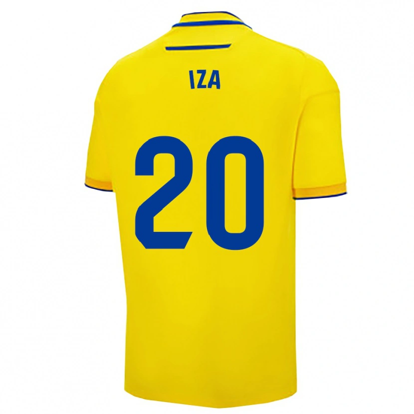 Danxen Niño Camiseta Iza Carcelén #20 Amarillo Marino 1ª Equipación 2025/26 La Camisa