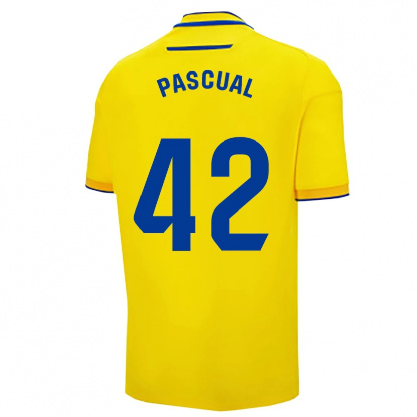 Danxen Niño Camiseta García Pascual #42 Amarillo Marino 1ª Equipación 2025/26 La Camisa