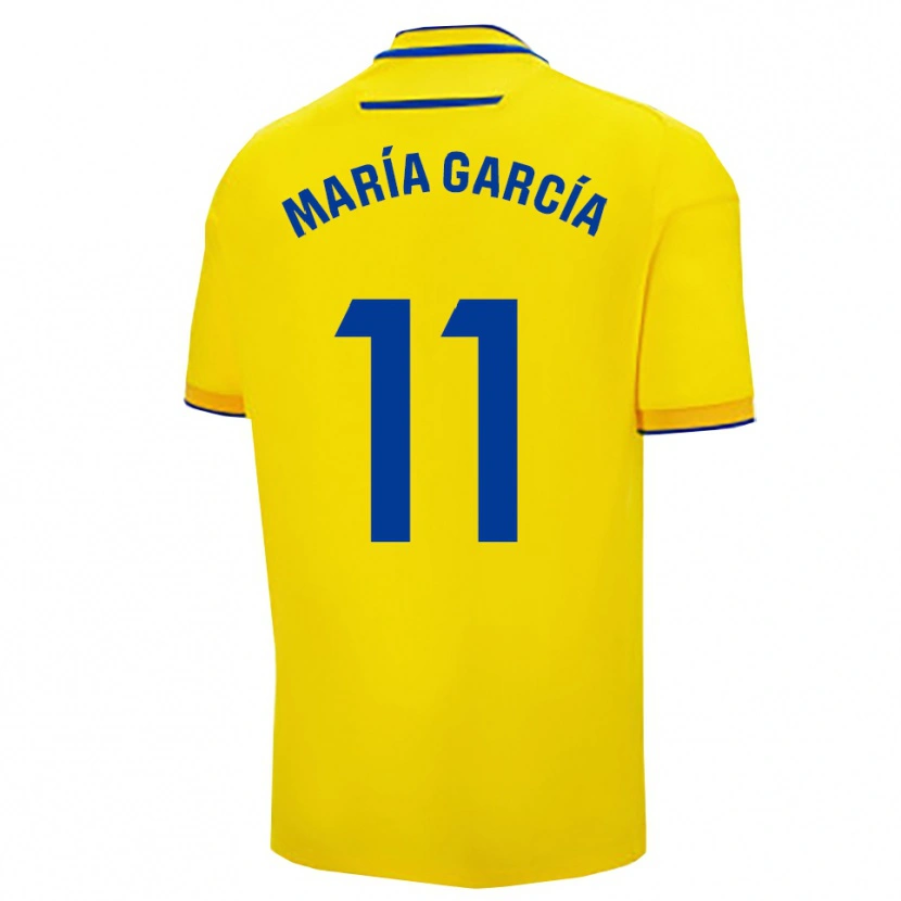 Danxen Niño Camiseta María García Villega #11 Amarillo Marino 1ª Equipación 2025/26 La Camisa