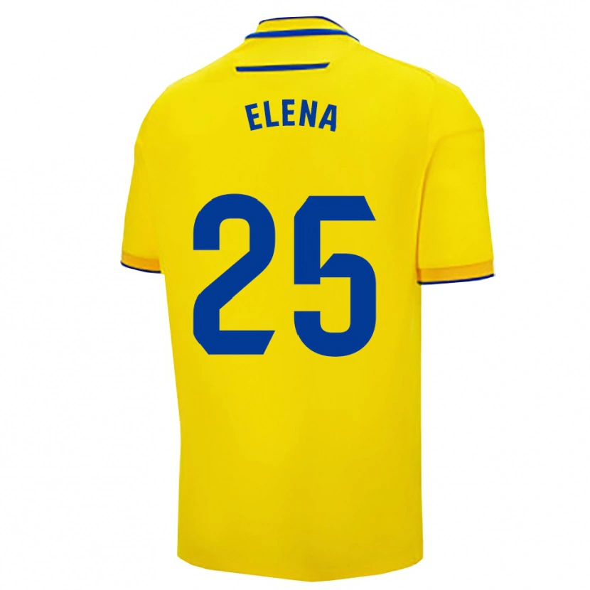 Danxen Niño Camiseta Elena Gómez Labrador #25 Amarillo Marino 1ª Equipación 2025/26 La Camisa