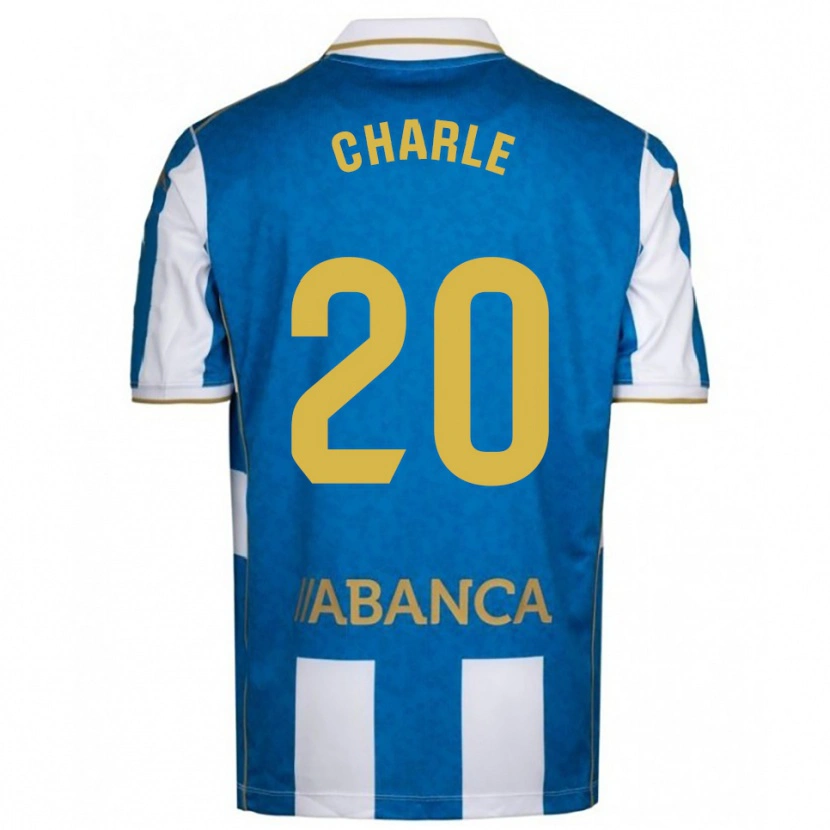 Danxen Niño Camiseta Marta Charle #20 Blanco Azul 1ª Equipación 2025/26 La Camisa