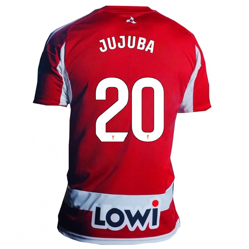 Danxen Niño Camiseta Juliana Cardozo Paulino #20 Rojo Blanco 1ª Equipación 2025/26 La Camisa