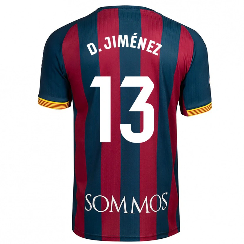 Danxen Niño Camiseta Dani Jiménez #13 Azul Marino Rojo 1ª Equipación 2025/26 La Camisa