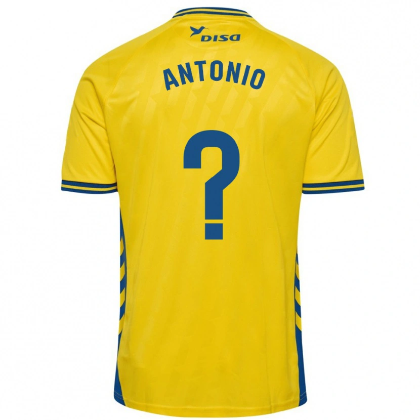 Danxen Niño Camiseta Antonio Hernández #0 Amarillo Azul 1ª Equipación 2025/26 La Camisa