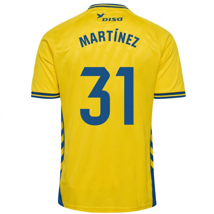 Danxen Niño Camiseta Ian Martínez #31 Amarillo Azul 1ª Equipación 2025/26 La Camisa