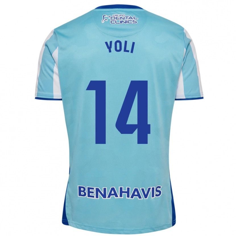 Danxen Niño Camiseta Yolanda Peche Jaaskelainen #14 Celeste Blanco 1ª Equipación 2025/26 La Camisa