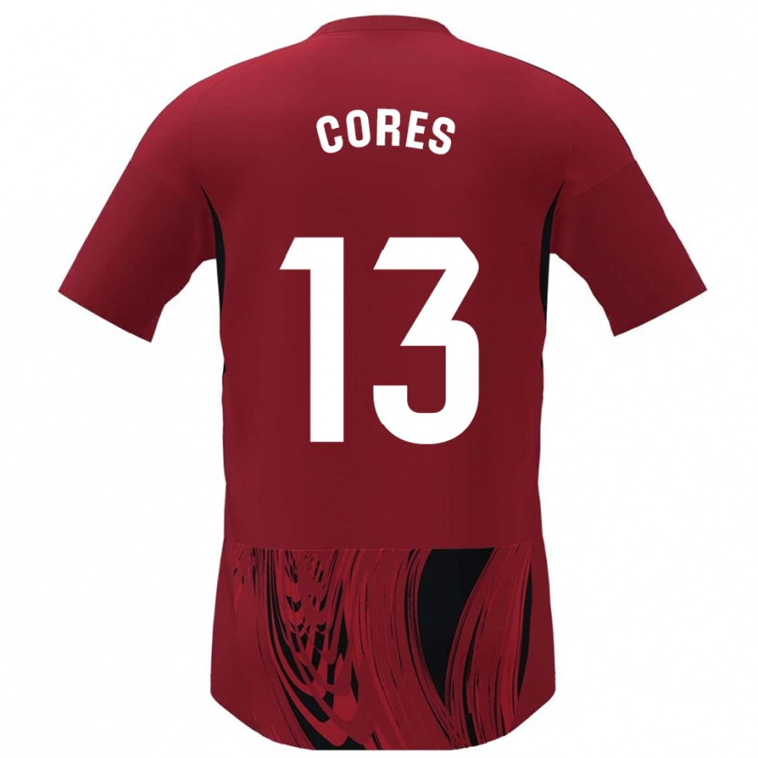 Danxen Niño Camiseta Christian Cores #13 Rojo Negro 1ª Equipación 2025/26 La Camisa
