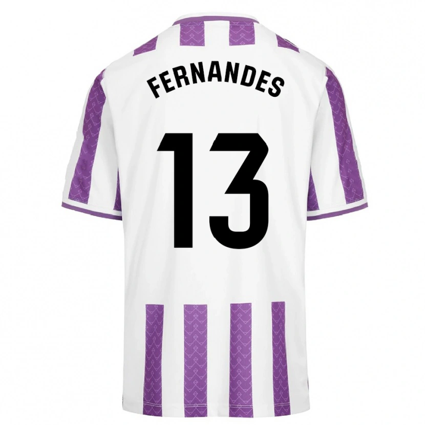 Danxen Niño Camiseta Guilherme Fernandes #13 Morado Blanco 1ª Equipación 2025/26 La Camisa