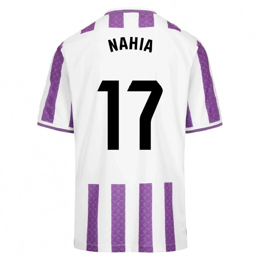 Danxen Niño Camiseta Nahia Pastor Calvo #17 Morado Blanco 1ª Equipación 2025/26 La Camisa