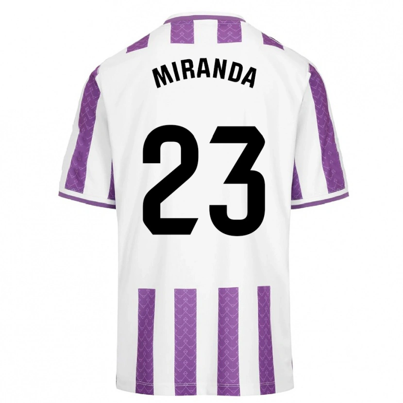 Danxen Niño Camiseta João Miranda #23 Morado Blanco 1ª Equipación 2025/26 La Camisa