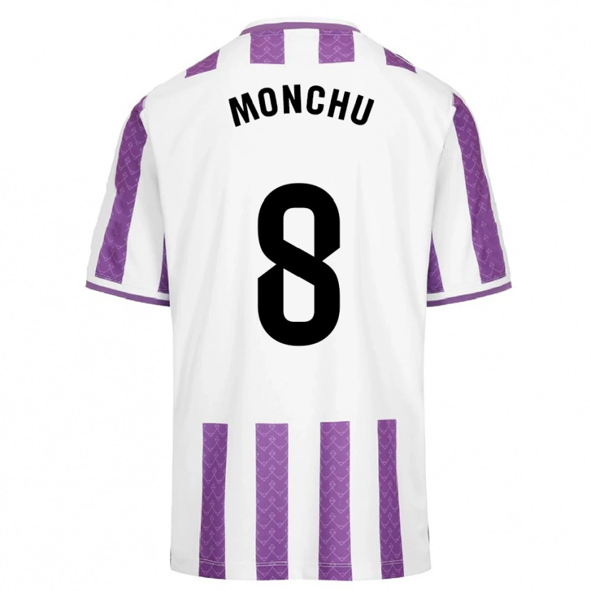Danxen Niño Camiseta Monchu #8 Morado Blanco 1ª Equipación 2025/26 La Camisa