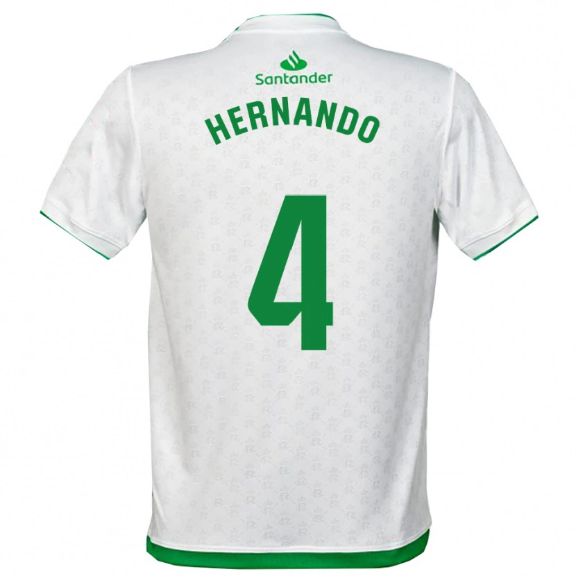 Danxen Niño Camiseta Manu Hernando #4 Verde Blanco 1ª Equipación 2025/26 La Camisa
