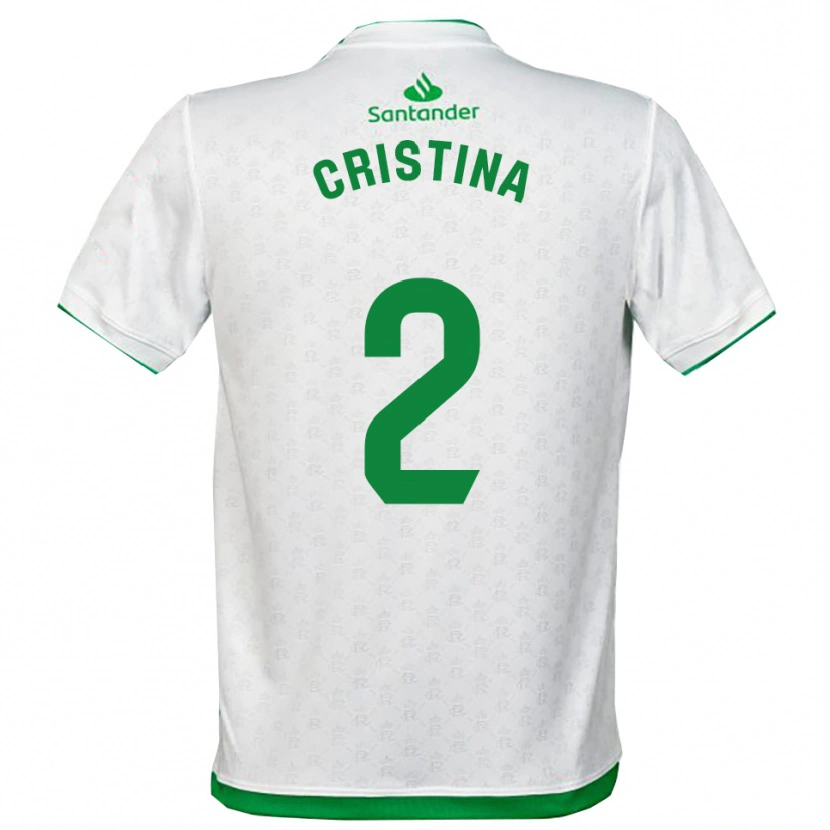 Danxen Niño Camiseta Cristina Muñoz García #2 Verde Blanco 1ª Equipación 2025/26 La Camisa