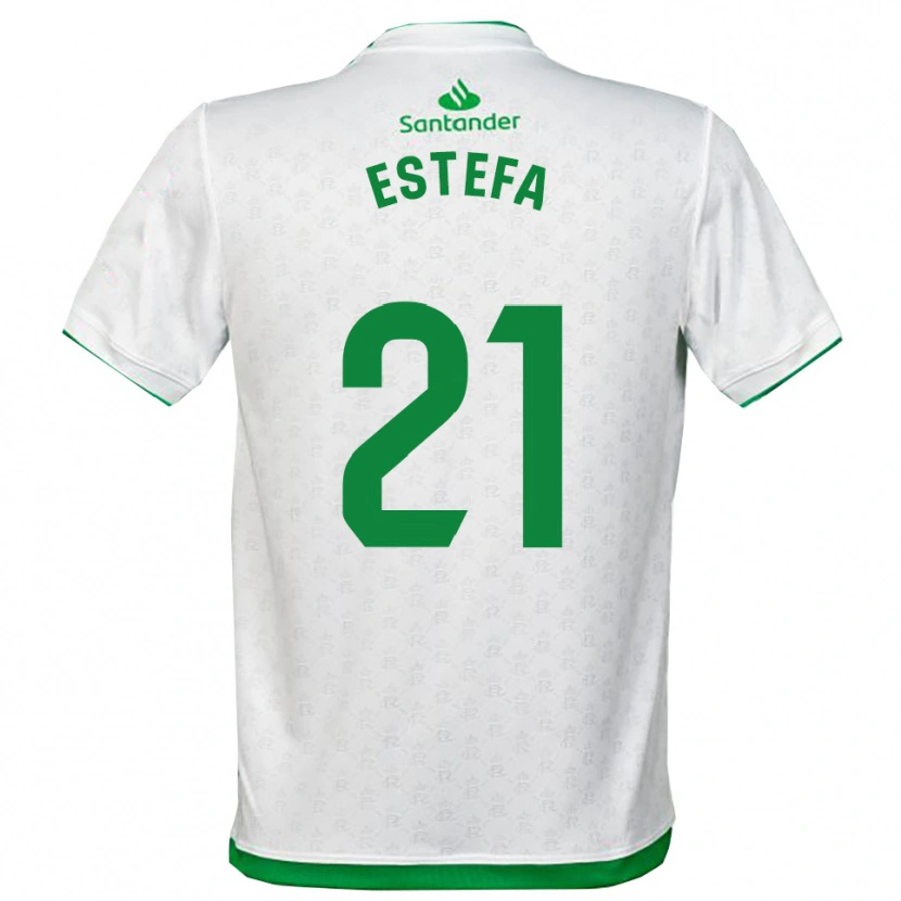 Danxen Niño Camiseta Estefanía Torralba Pareja #21 Verde Blanco 1ª Equipación 2025/26 La Camisa