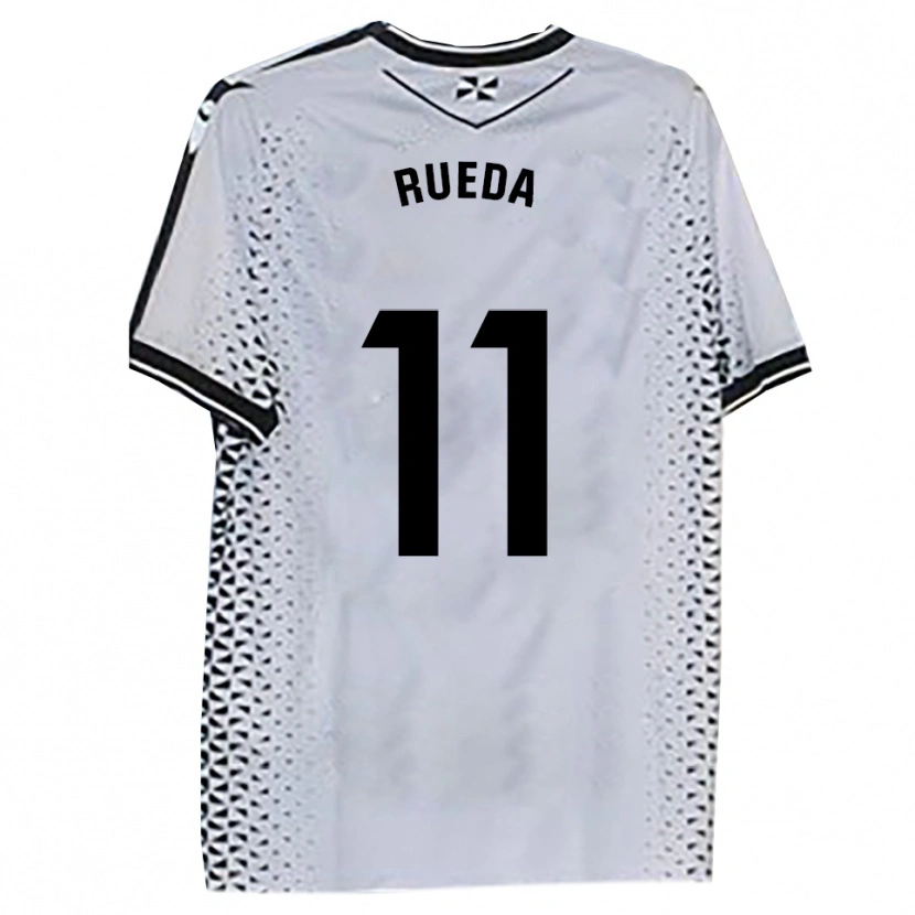 Danxen Niño Camiseta Adri Rueda #11 Blanco Negro 1ª Equipación 2025/26 La Camisa