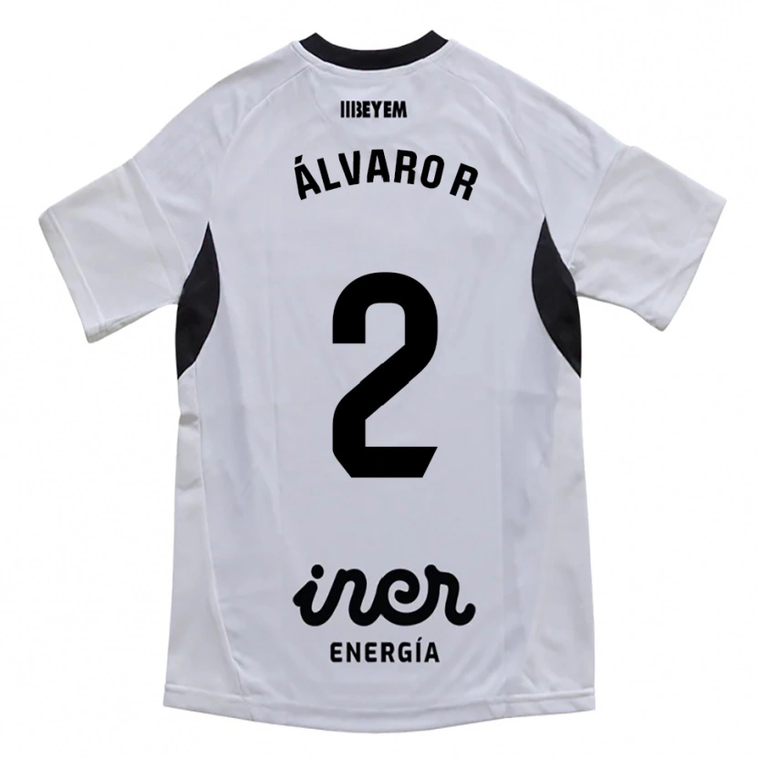 Danxen Niño Camiseta Álvaro Rodríguez #2 Blanco Morado 1ª Equipación 2025/26 La Camisa