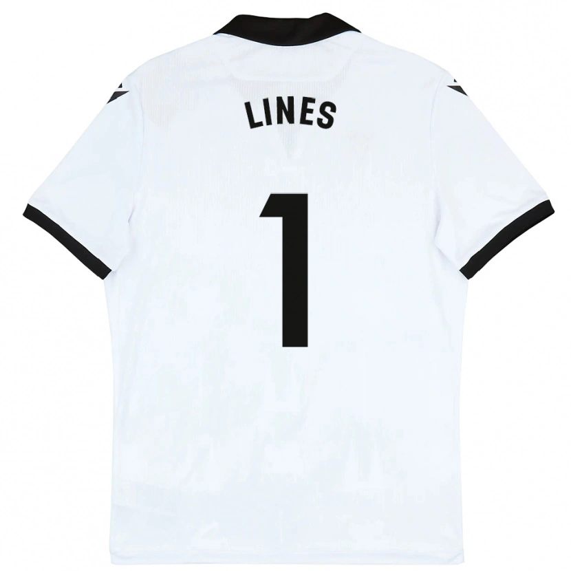 Danxen Niño Camiseta Laura Inés Aguilar #1 Blanco Negro 1ª Equipación 2025/26 La Camisa
