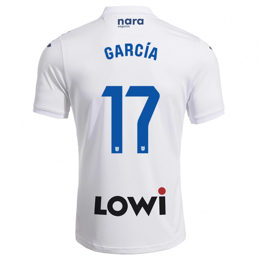 Danxen Niño Camiseta Naim García #17 Blanco Marino 1ª Equipación 2025/26 La Camisa