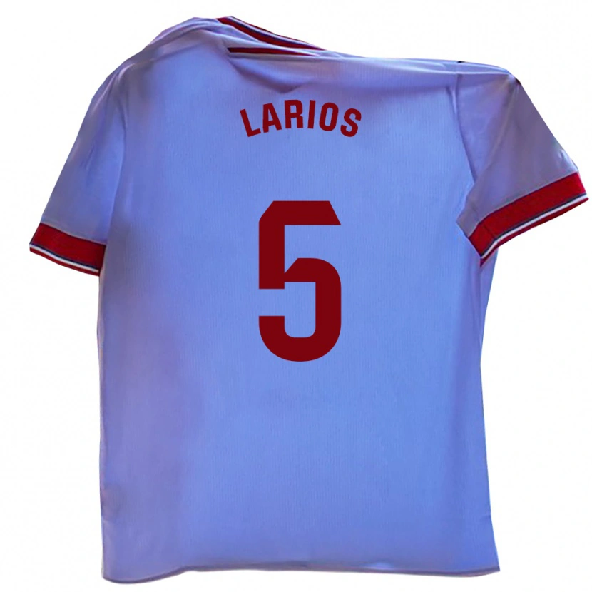 Danxen Niño Camiseta Juan Larios #5 Blanco Rojo 1ª Equipación 2025/26 La Camisa