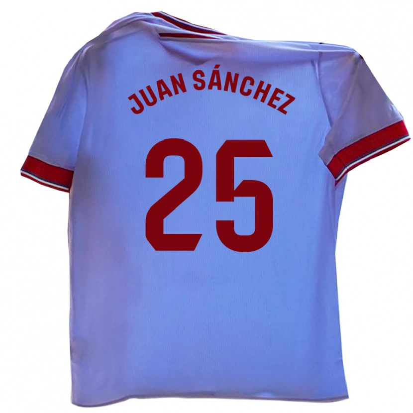 Danxen Niño Camiseta Juan Sánchez #25 Blanco Rojo 1ª Equipación 2025/26 La Camisa