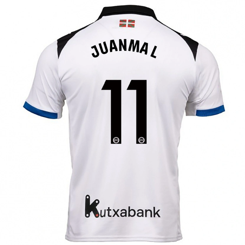 Danxen Niño Camiseta Juanma López #11 Blanco Azul 2ª Equipación 2025/26 La Camisa