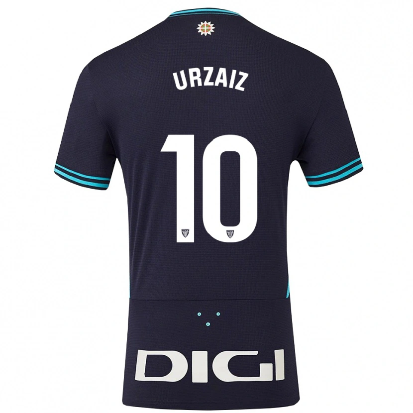 Danxen Niño Camiseta Unax Urzaiz #10 Azul Marino Celeste 2ª Equipación 2025/26 La Camisa