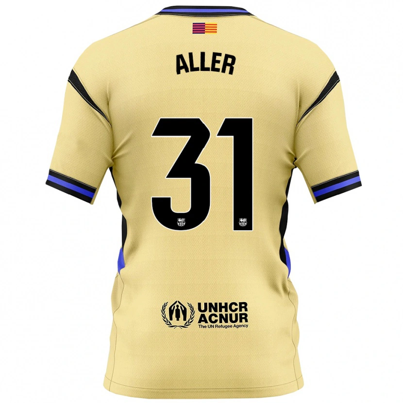 Danxen Niño Camiseta Eder Aller #31 Amarillo Negro 2ª Equipación 2025/26 La Camisa