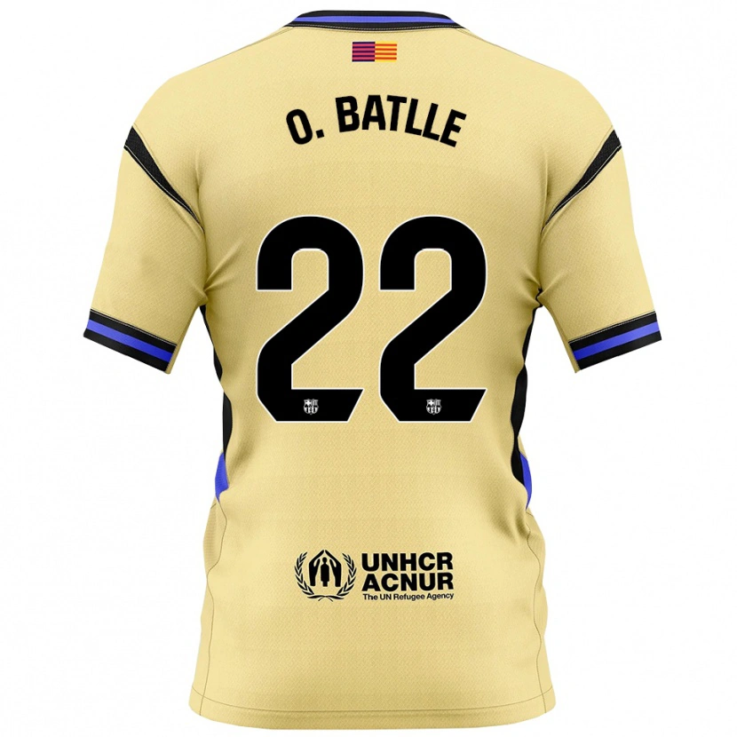 Danxen Niño Camiseta Ona Batlle #22 Amarillo Negro 2ª Equipación 2025/26 La Camisa