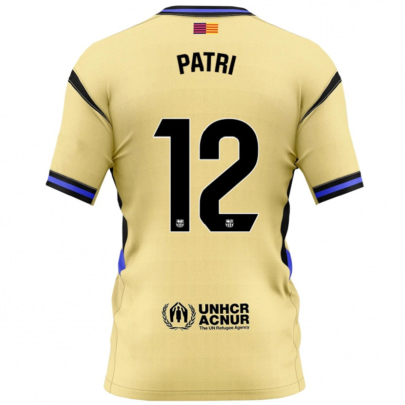 Danxen Niño Camiseta Patricia Guijarro #12 Amarillo Negro 2ª Equipación 2025/26 La Camisa