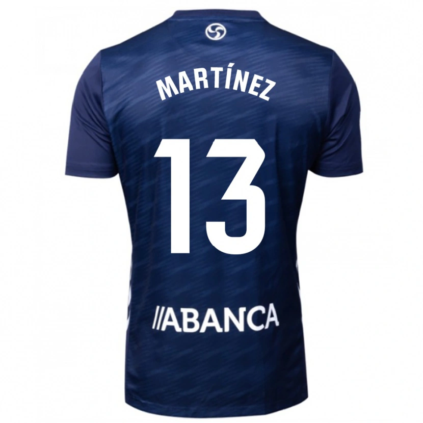 Danxen Niño Camiseta Naiara Martínez #13 Azul Marino Blanco 2ª Equipación 2025/26 La Camisa
