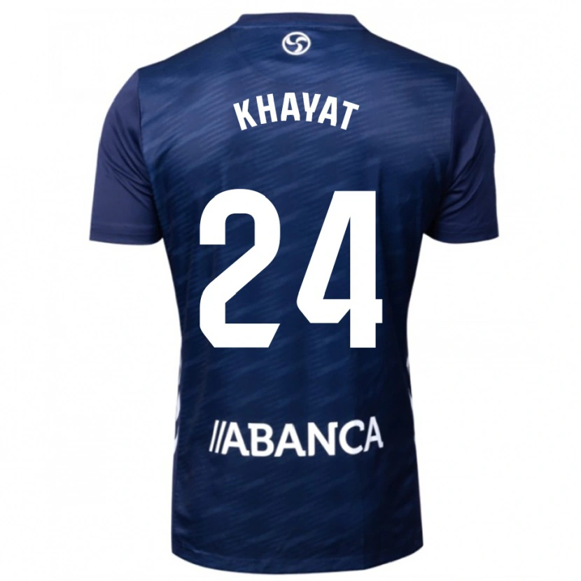 Danxen Niño Camiseta Anthony Khayat #24 Azul Marino Blanco 2ª Equipación 2025/26 La Camisa