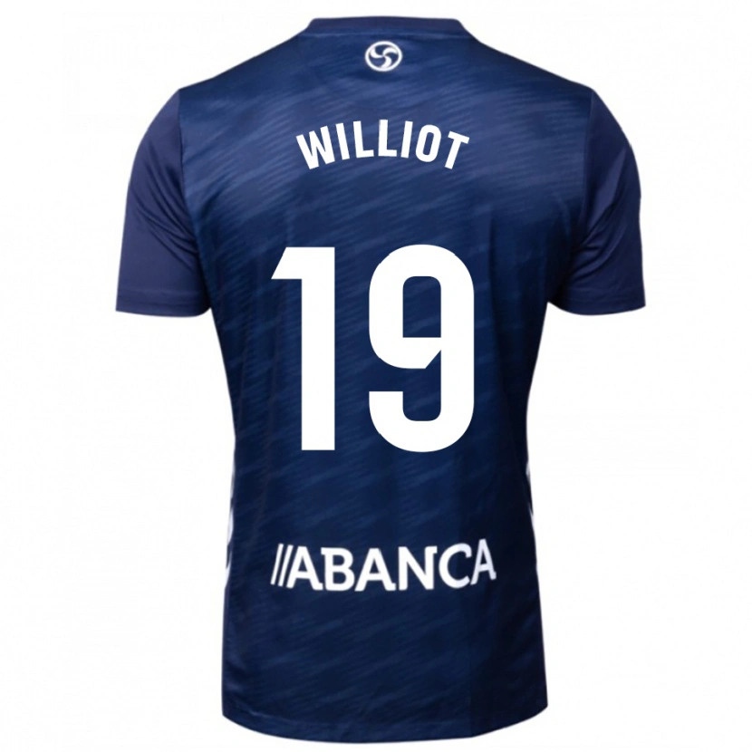 Danxen Niño Camiseta Williot Swedberg #19 Azul Marino Blanco 2ª Equipación 2025/26 La Camisa