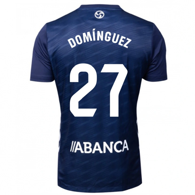 Danxen Niño Camiseta Emma Domínguez #27 Azul Marino Blanco 2ª Equipación 2025/26 La Camisa