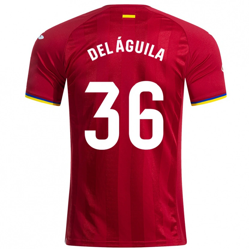Danxen Niño Camiseta Ángel Del Águila #36 Rojo Amarillo Azul 2ª Equipación 2025/26 La Camisa
