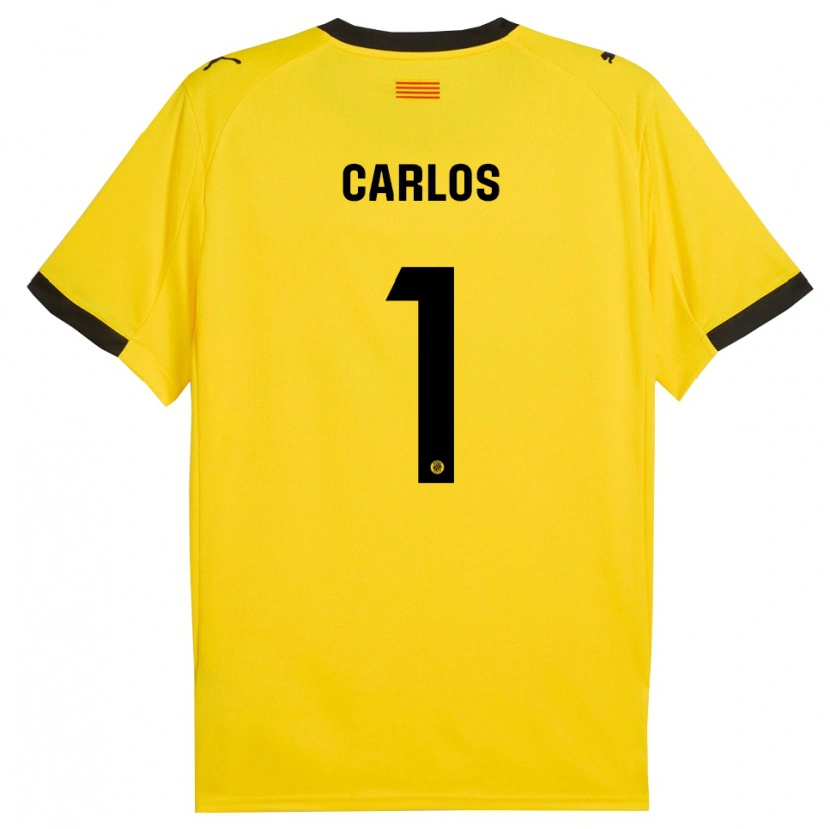 Danxen Niño Camiseta Juan Carlos #1 Amarillo Negro 2ª Equipación 2025/26 La Camisa