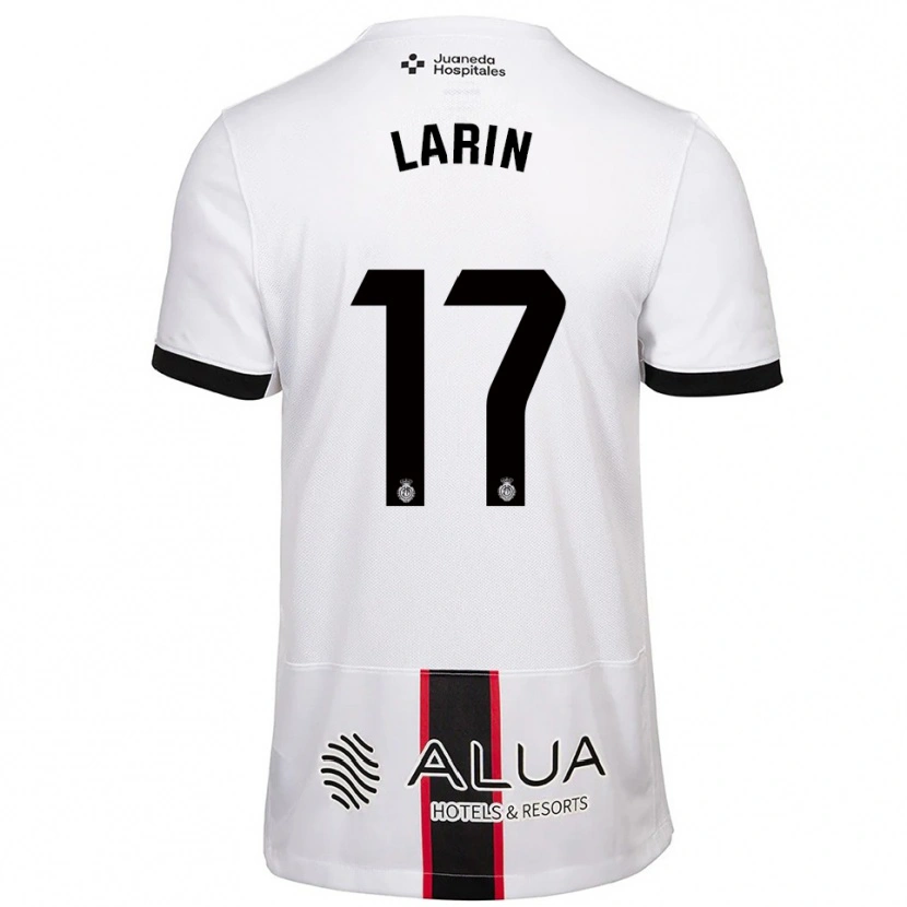 Danxen Niño Camiseta Cyle Larin #17 Blanco Negro 2ª Equipación 2025/26 La Camisa
