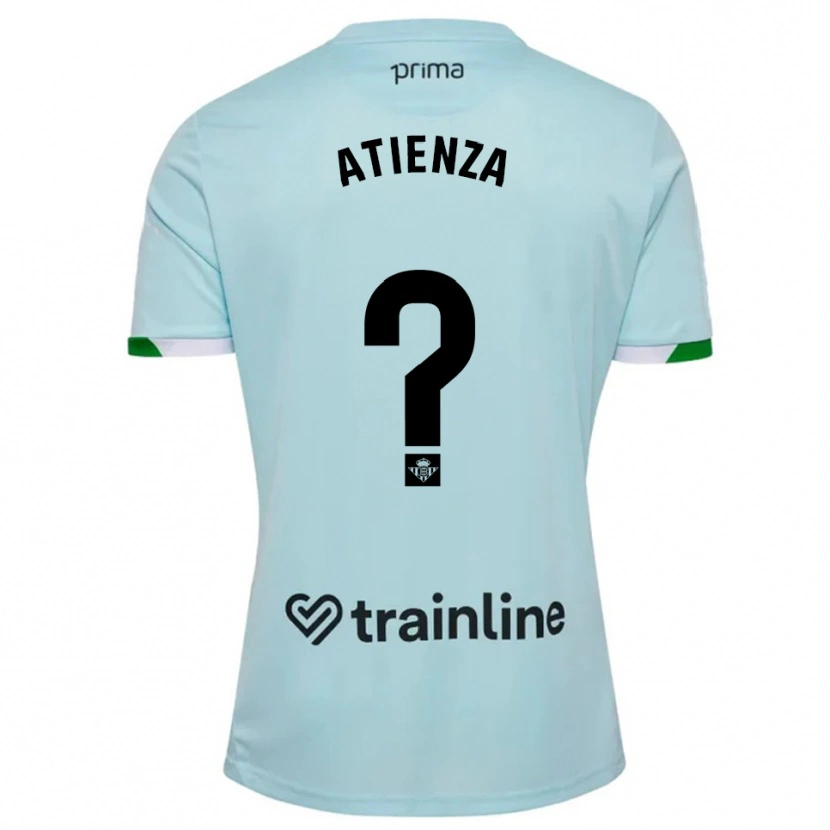 Danxen Niño Camiseta Diego Atienza #0 Celeste Verde 2ª Equipación 2025/26 La Camisa