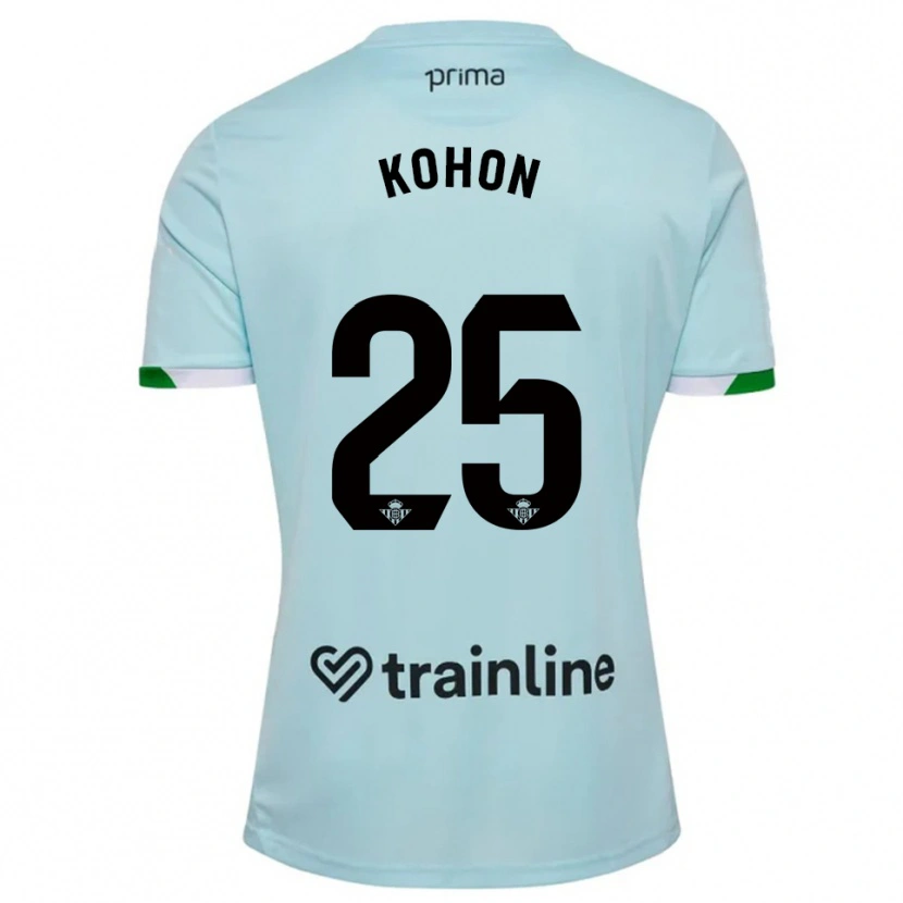 Danxen Niño Camiseta Rudy Kohon #25 Celeste Verde 2ª Equipación 2025/26 La Camisa