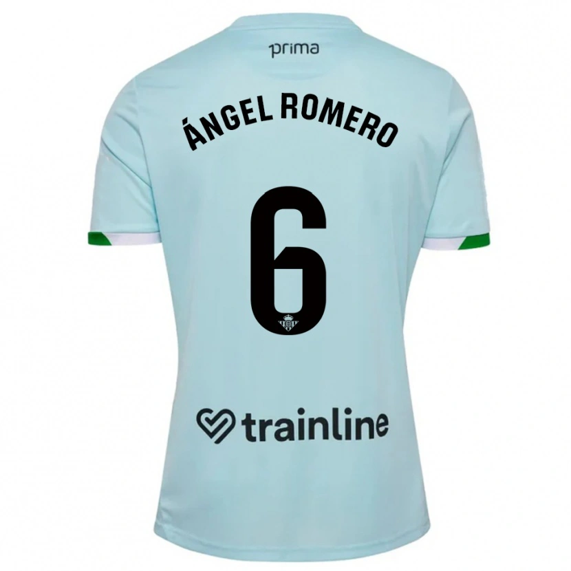 Danxen Niño Camiseta Miguel Ángel Romero #6 Celeste Verde 2ª Equipación 2025/26 La Camisa