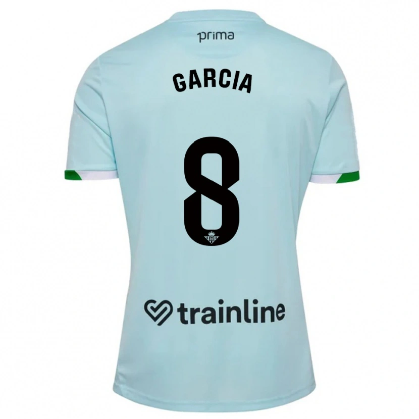 Danxen Niño Camiseta Naima García #8 Celeste Verde 2ª Equipación 2025/26 La Camisa