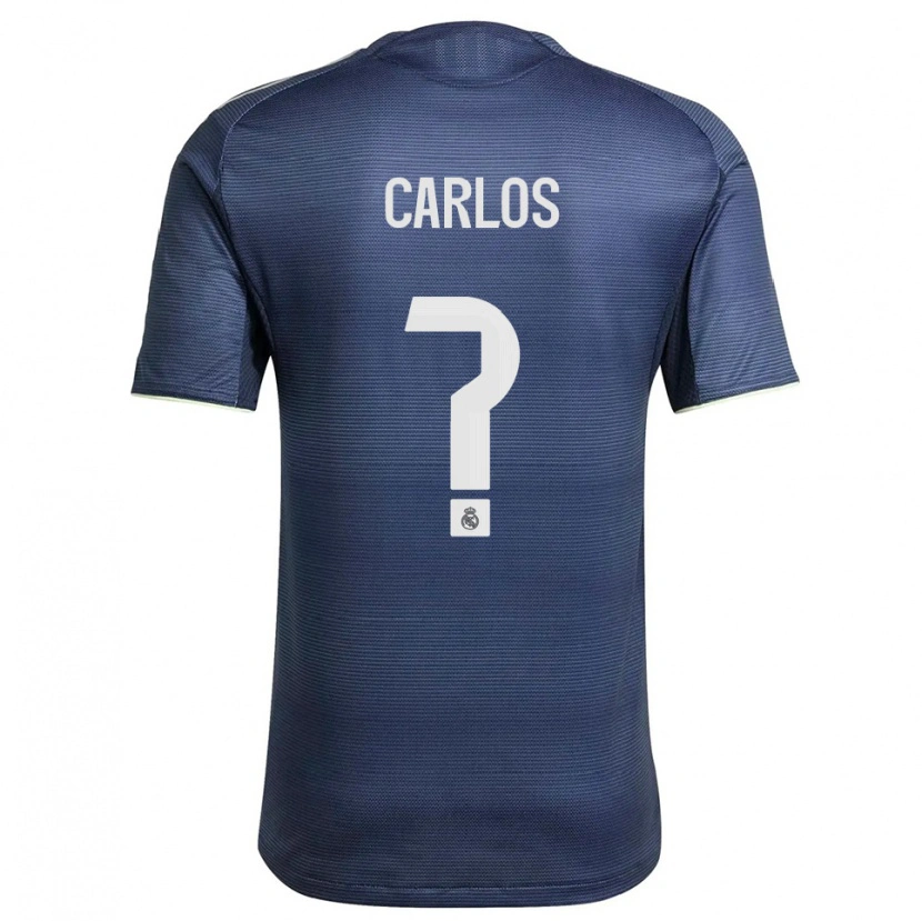 Danxen Niño Camiseta Carlos Sánchez #0 Azul Marino Plata 2ª Equipación 2025/26 La Camisa
