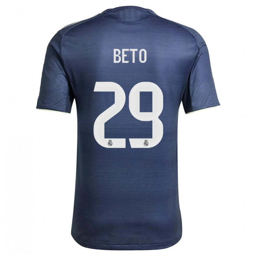 Danxen Niño Camiseta Beto Martínez #29 Azul Marino Plata 2ª Equipación 2025/26 La Camisa