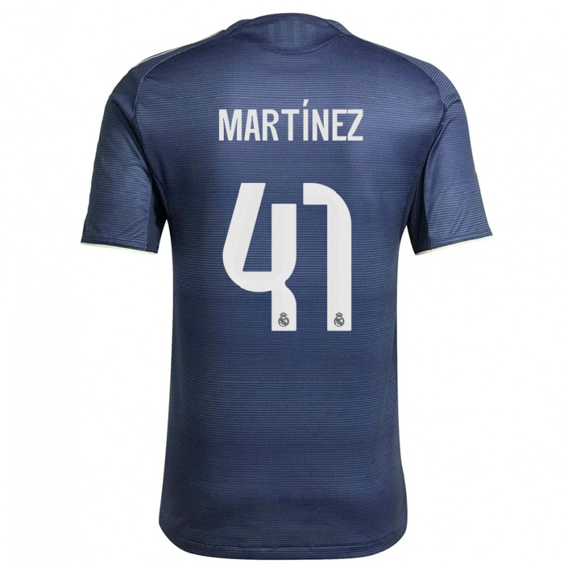 Danxen Niño Camiseta Joan Martínez #41 Azul Marino Plata 2ª Equipación 2025/26 La Camisa